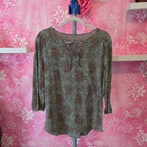 St. John's Bay Multicolor Paisley Blouse